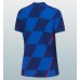 Camisa de Futebol Croácia Equipamento Secundário Mulheres Europeu 2024 Manga Curta